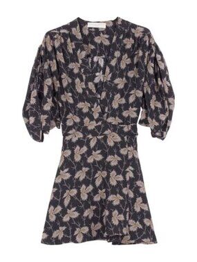 STELLA MCCARTNEY Women's Silk Printed Wrap Blouse Size 44